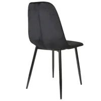 Scaun de bucătărie DecoPrim M-01-3 HLR-66 Catifea/ Black photo 2