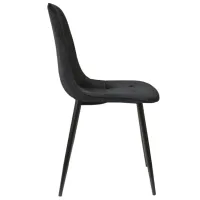 Scaun de bucătărie DecoPrim M-01-3 HLR-66 Catifea/ Black photo 3
