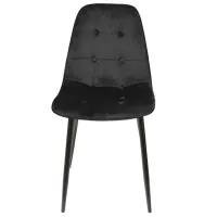 Scaun de bucătărie DecoPrim M-01-3 HLR-66 Catifea/ Black photo 4
