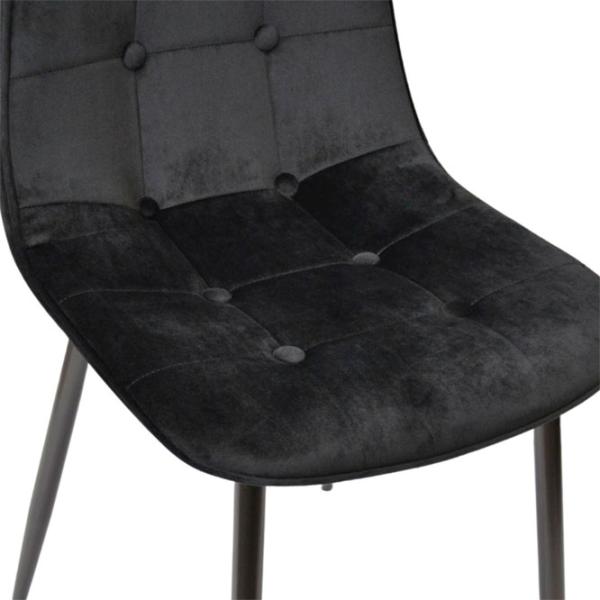Кухонный стул DecoPrim M-01-3 HLR-66 Бархат/ Черный photo 5 Кухонный стул DecoPrim M-01-3 HLR-66 Бархат/ Черный photo 5