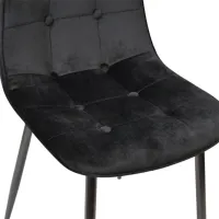 Scaun de bucătărie DecoPrim M-01-3 HLR-66 Catifea/ Black photo 5