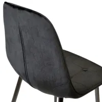 Scaun de bucătărie DecoPrim M-01-3 HLR-66 Catifea/ Black photo 6