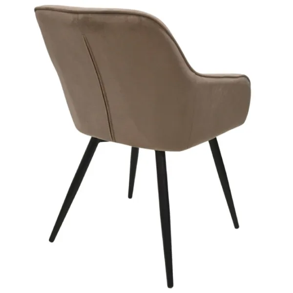 Scaun de bucătărie DecoPrim Iris Catifea/ Beige Black photo 4 Scaun de bucătărie DecoPrim Iris Catifea/ Beige Black photo 4