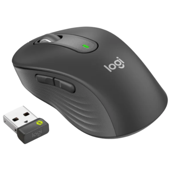 Mouse Logitech Signature M650 L for Business Bluetooth, USB/ Graphite photo 2