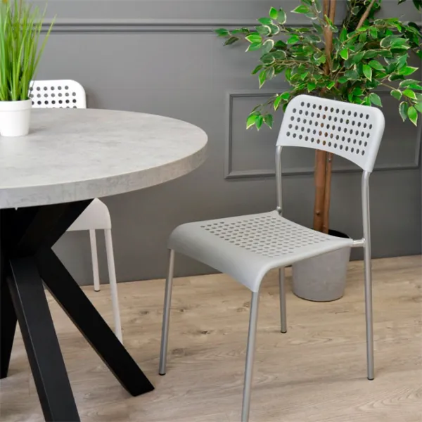 Scaun de bucătărie DecoPrim E-055 Plastic/ Gray  photo 7 Scaun de bucătărie DecoPrim E-055 Plastic/ Gray  photo 7