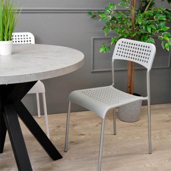 Scaun de bucătărie DecoPrim E-055 Plastic/ Gray  photo 7 Scaun de bucătărie DecoPrim E-055 Plastic/ Gray  photo 7