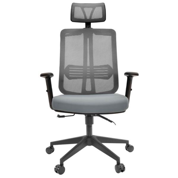 Офисное кресло DecoPrim Hermes Ткань, акриловая сетка/ Серый photo 2 Офисное кресло DecoPrim Hermes Ткань, акриловая сетка/ Серый photo 2