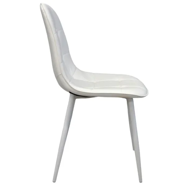 Scaun de bucătărie DecoPrim M-01-3 63TP Piele artificială/ White photo 3