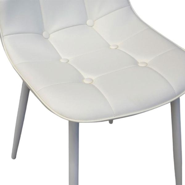 Scaun de bucătărie DecoPrim M-01-3 63TP Piele artificială/ White photo 5