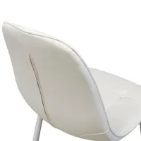 Scaun de bucătărie DecoPrim M-01-3 63TP Piele artificială/ White photo 6