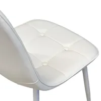 Scaun de bucătărie DecoPrim M-01-3 63TP Piele artificială/ White photo 7