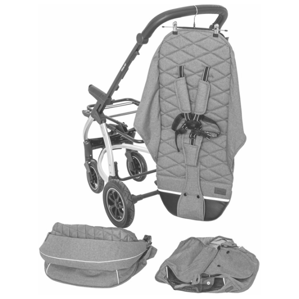 Детская коляска Carrello Vista Air 2 in 1 611-002/ Светло-серый photo 6