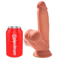 Dildo King Cock Triple Density (21.5 cm) Beige photo 2