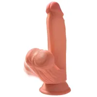 Dildo King Cock Triple Density (21.5 cm) Beige photo 3