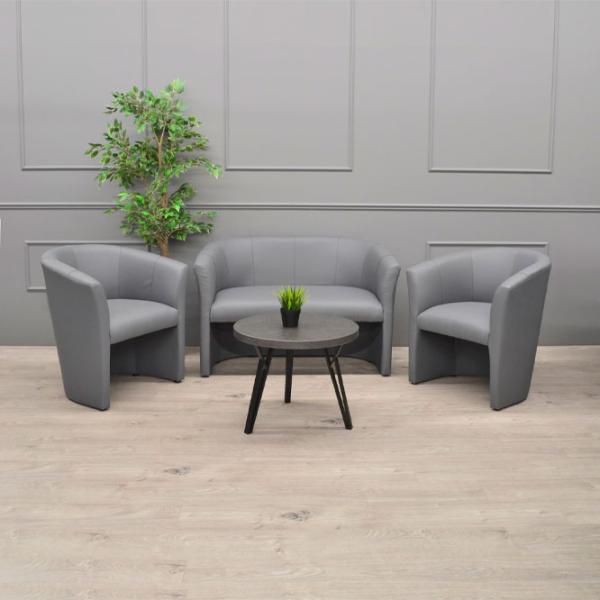 Scaun de bucătărie DecoPrim SAM Piele artificială/ Gray photo 4 Scaun de bucătărie DecoPrim SAM Piele artificială/ Gray photo 4