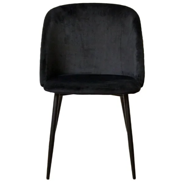 Scaun de bucătărie DecoPrim Spectre Catifea/ Black Black photo 2 Scaun de bucătărie DecoPrim Spectre Catifea/ Black Black photo 2