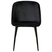 Scaun de bucătărie DecoPrim Spectre Catifea/ Black Black photo 2