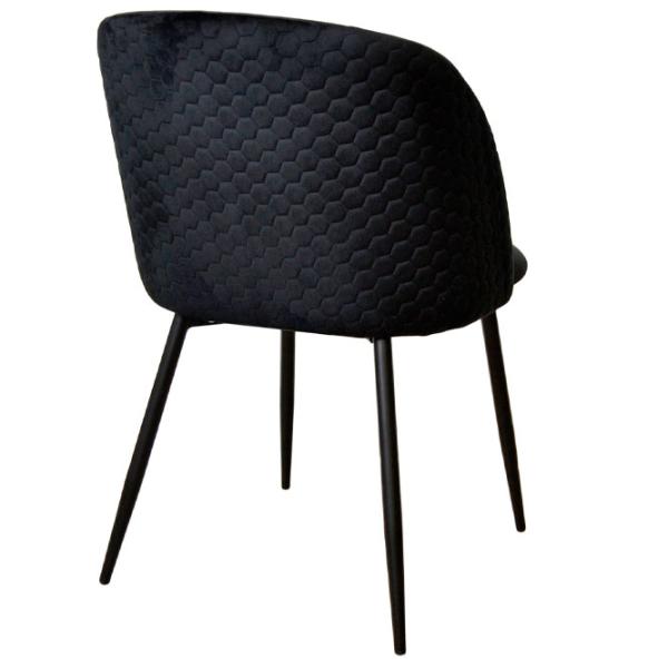 Scaun de bucătărie DecoPrim Spectre Catifea/ Black Black photo 4 Scaun de bucătărie DecoPrim Spectre Catifea/ Black Black photo 4