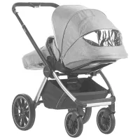 Cărucior pentru copil Carrello Optima 2 in 1 (E90) 470-005/ Light Gray photo 6