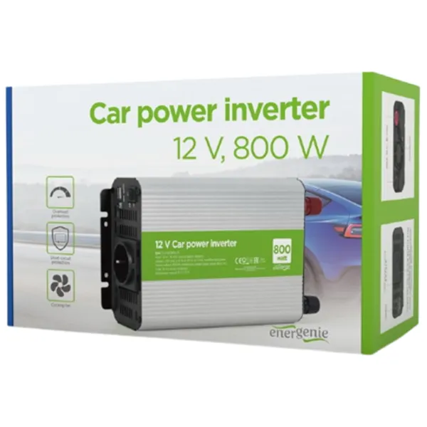 Автомобильный инвертор Energenie EG-PWC800-01 Серый photo 4
