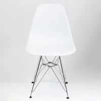 Scaun de bucătărie AG Bravo Steel Plastic/ White photo 2