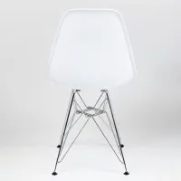 Scaun de bucătărie AG Bravo Steel Plastic/ White photo 4