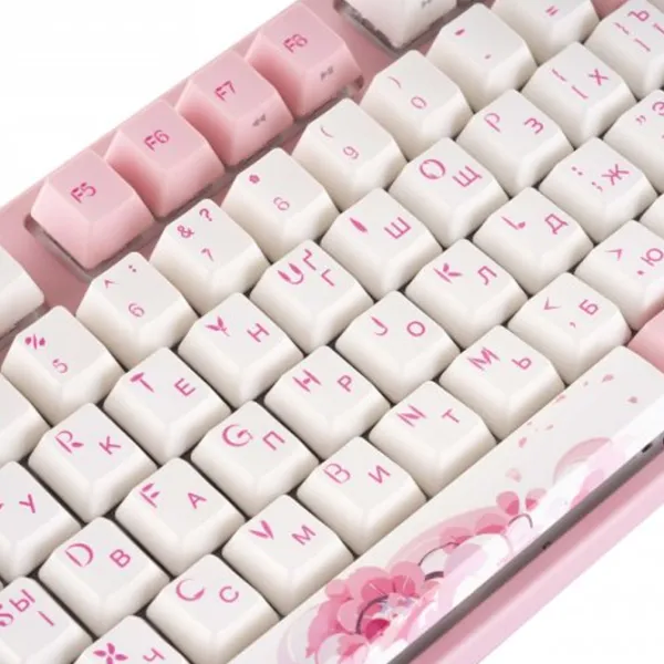 Tastatură Varmilo Sakura R2 Cherry MX Silent Red Fără fir + Cu fir/ Pink photo 9