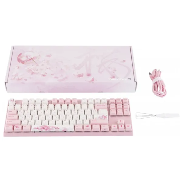 Tastatură Varmilo Sakura R2 Cherry MX Silent Red Fără fir + Cu fir/ Pink photo 13