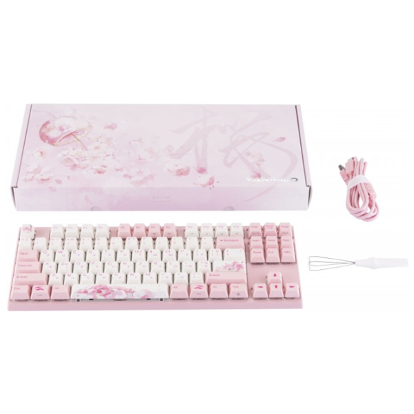 Tastatură Varmilo Sakura R2 Cherry MX Silent Red Fără fir + Cu fir/ Pink photo 13