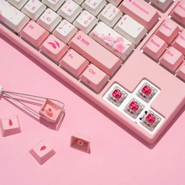Tastatură Varmilo Sakura R2 Cherry MX Silent Red Fără fir + Cu fir/ Pink photo 25