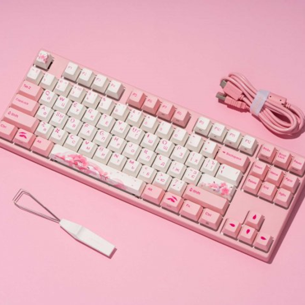 Tastatură Varmilo Sakura R2 Cherry MX Silent Red Fără fir + Cu fir/ Pink photo 28