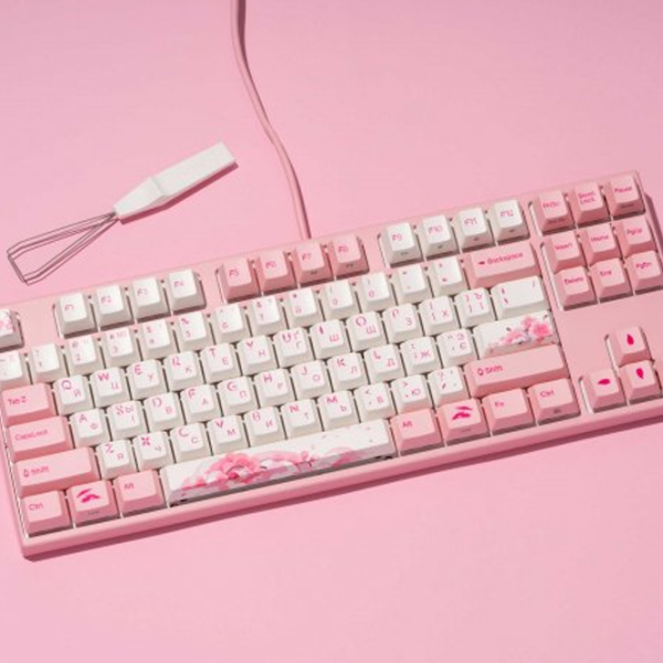Tastatură Varmilo Sakura R2 Cherry MX Red Fără fir + Cu fir/ Pink photo 12