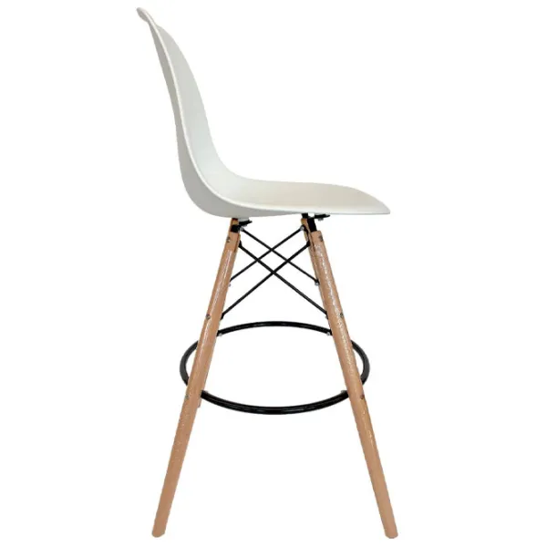 Scaun de bucătărie AMF Bravo Hoker Plastic/ White photo 3