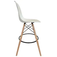 Scaun de bucătărie AMF Bravo Hoker Plastic/ White photo 3