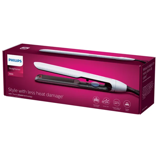 Placă de îndreptat părul Philips BHS520/ 00 Black White photo 2