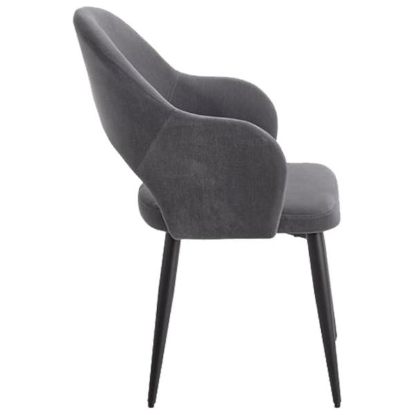 Scaun de bucătărie Halmar K364 Velur/ Gray Black photo 3