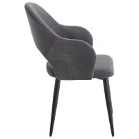 Scaun de bucătărie Halmar K364 Velur/ Gray Black photo 3