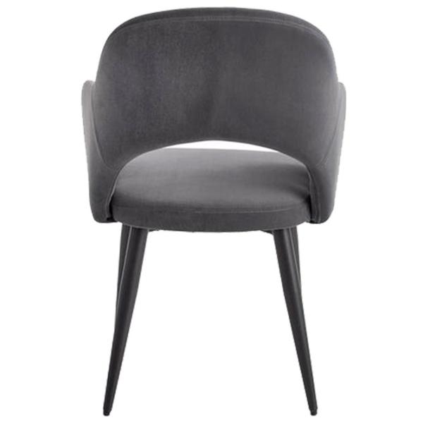 Scaun de bucătărie Halmar K364 Velur/ Gray Black photo 4