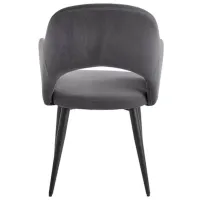 Scaun de bucătărie Halmar K364 Velur/ Gray Black photo 4