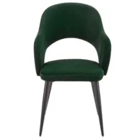 Scaun de bucătărie Halmar K364 Velur/ Green Black photo 2