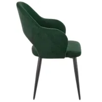 Scaun de bucătărie Halmar K364 Velur/ Green Black photo 4