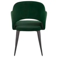 Scaun de bucătărie Halmar K364 Velur/ Green Black photo 5