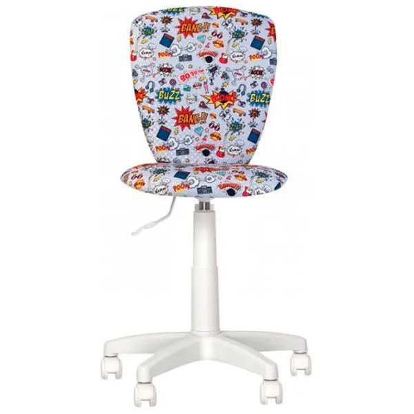 Fotoliu de birou Nowy Styl Polly GTS СМ-02 Stofă/ Multicolor White photo 2