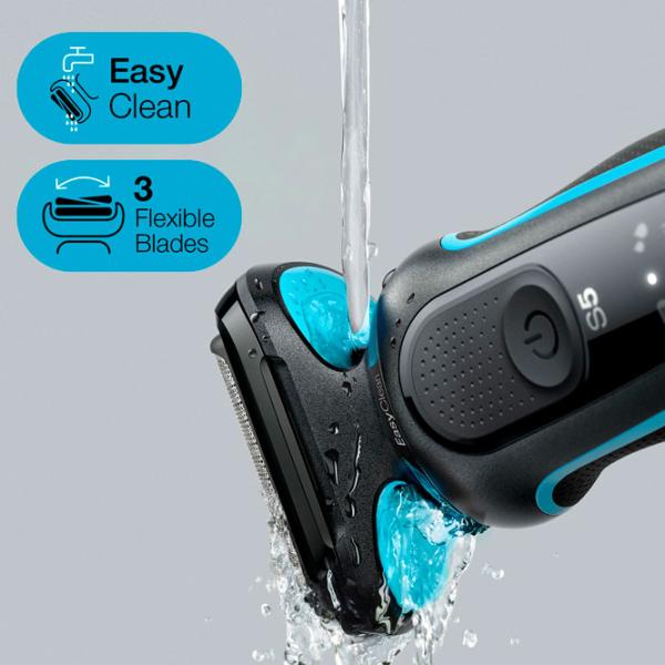 Aparat de ras electric Braun 51-M1200s Teal Blue  photo 6