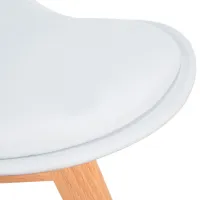Scaun de bucătărie DecoPrim Jerry Piele artificială/ Gray photo 4