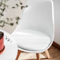 Scaun de bucătărie DecoPrim Jerry Piele artificială/ Gray photo 6