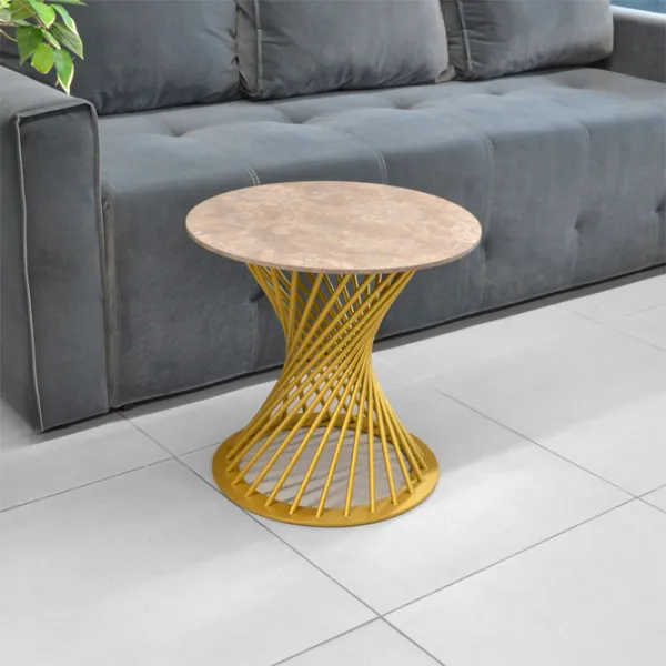 Masă de bucătărie DecoPrim Cleaf Inflorat PAL/ Gold photo 4 Masă de bucătărie DecoPrim Cleaf Inflorat PAL/ Gold photo 4