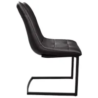 Scaun de bucătărie DecoPrim Confort Piele artificială/ Black photo 3