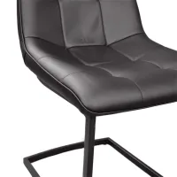 Scaun de bucătărie DecoPrim Confort Piele artificială/ Black photo 5