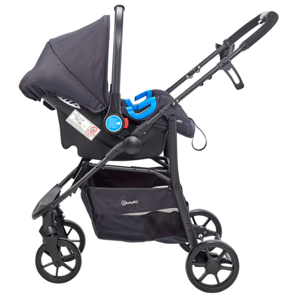 Cărucior pentru copil BabyGo Style 3 in 1 506-001/ Black photo 4
